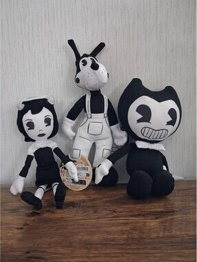 Bendy and the Ink Machine Plush Doll Set - Bendy, Boris, and Alice Angel
